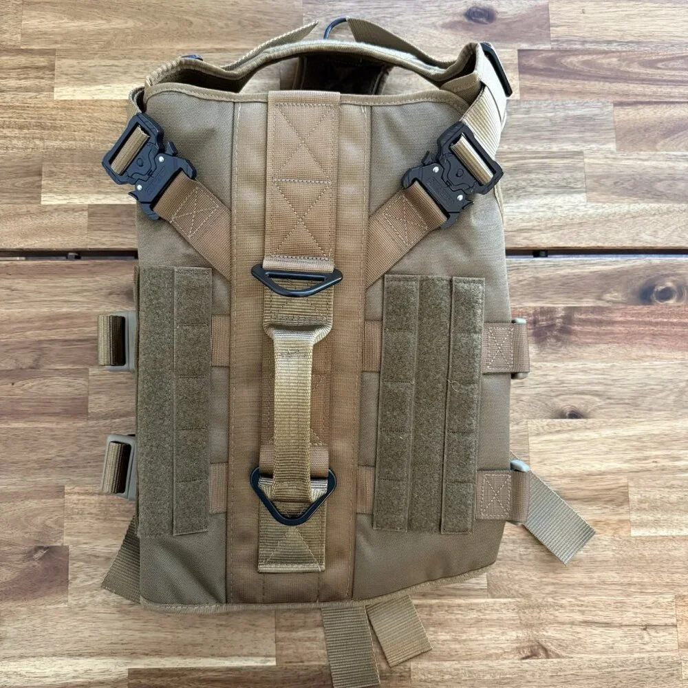 ICEFANG Tactical Dog Operation Harness Buckle,Dog Molle Vest Handle Size XL NWOT